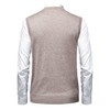 Herothorn Men's Thick Argyle Sweater Vests Classic V-Neck Knitwear Jumper