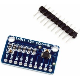 ARCELI 16 Bit 16 Byte 4 Channel I2C IIC Analog-Digital ADC PGA Converter with Programmable Gain Amplifier High Precision ADC Converter Development Board for Arduino Raspberry Pi