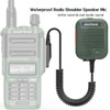 BAOFENG Tactical Speaker Microphone Handheld Remote Dual PTT Volume Adjustable