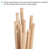 PATIKIL 50pcs 3mm x 10cm Dowel Sticks Wooden Sticks Unfinished