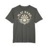 Play Hard Darts - Bersaglio vintage con teschio Maglietta