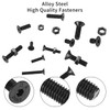 480 Pcs Screws Bolts and Nuts Assorted Set, Black Hex