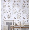 Timeet Peel and Stick Wallpaper Boho Butterfly Flowers Wallpaper Self