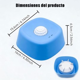Plato de Alimentacin Lenta para Lquidos - Juguete Interactivo con Bola para Caldo, Yogurt y Suplementos - Tazn de Enriquecimiento Antideslizante para 