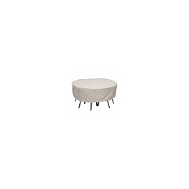 Backyard Basics - Round Patio Table and Chair Dining Set Cover 07838BB (80" Diameter x 30" Tall)