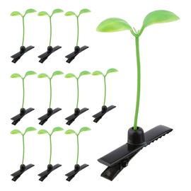 Rung Hair Clips, Pack of 40, Cute Green Bean Sprouts Hair Clips for Girls and Women, Perfect for Decoration and DIY Accessories