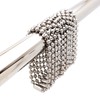 BallchainAge Shower Curtain Hooks, Shower Curtain Rings 12pcs, spa-Quality Look-Silver