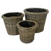 Round Tapered Basket/Planter, Plastic Lined, Excellent Quality, Very Strong Kuba