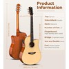 Vangoa Electric Acoustic Guitar Kit for Beginners Adults 41 inch