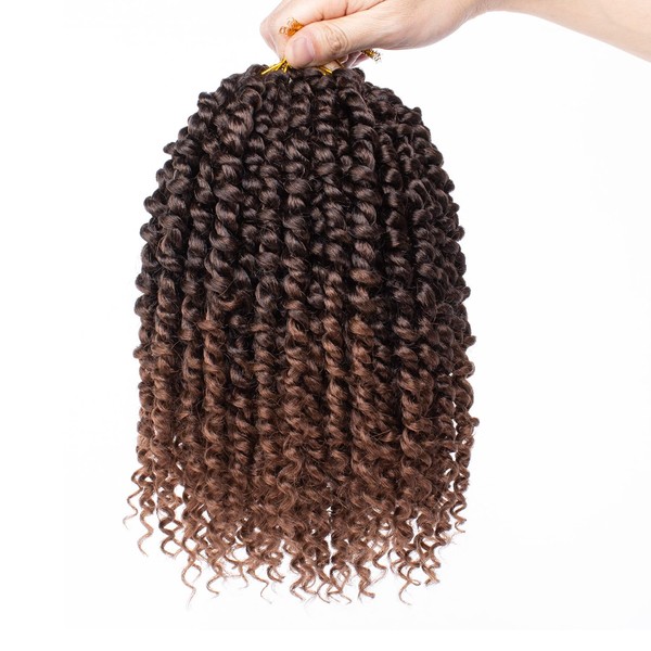 Mscat 8 Packs Pre-twisted Passion Twist Crochet Hair 10 Inch
