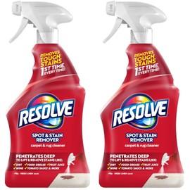 Resolve Resolve Carpet and Rug Cleaner Spray, Spot & Stain Remover, Carpet Cleaner Spray, Carpet Cleaner, 22 Ounce (Pack of 2)