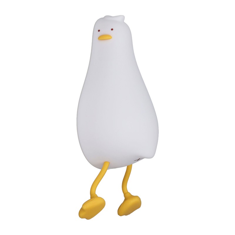 LED Night Light Cute Lying Duck Shape Soft Silicone Soft