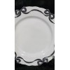 Bella Lux 4 Black Coquette Ribbon Bows on White Melamine