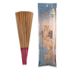Aloeswood Joss Stick #600 19" (48.5cm) - 60 min Burn time by Fushan Kodo | Agarwood |Buddhist/Taoist Artisan Incense from Pure Natural Ingredients | Temple, Aromatherapy, Spiritual Calmness.