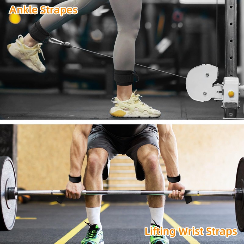 Topfinder Cable Machine Attachment Set for Gym,LAT Pulldown Attachment,Home Gym