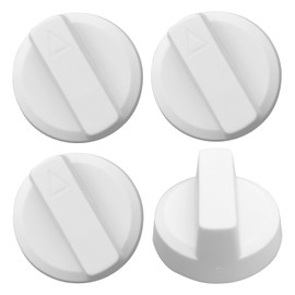 Bidet Seats Replacement Knob Compatible With Luxe Bidet Neo 120 & Neo 185, Knob Accessories for Luxe Bidet Neo 120 & Neo 185, Neo Knob, Non-Electric Bidet Attachment for Toilet Seat, 4 Pcs White