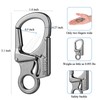 Carabiner Keychain Clips, Durable Spring-Loaded Gate, Alloy D Ring Carabiners,
