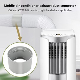 Portable Air Conditioner Exhaust Hose Coupler, 5 Inch/5.9 Inch Universal AC Exhaust Hose Connector, Support Clockwise and Counter Clockwise Thread Hose, Tube Coupling