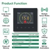 Wengart WiFi Thermostat WG380, AC230 V Colour TFT LCD Display,