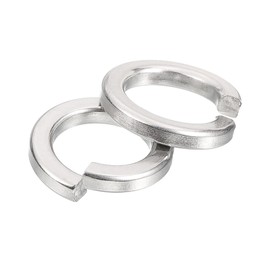 uxcell 10 Pcs Spring Lock Washer, M14 Split Lock Washer Assortment 316 Stainless Steel Lock Washers for Screws Bolts Nuts, Silver