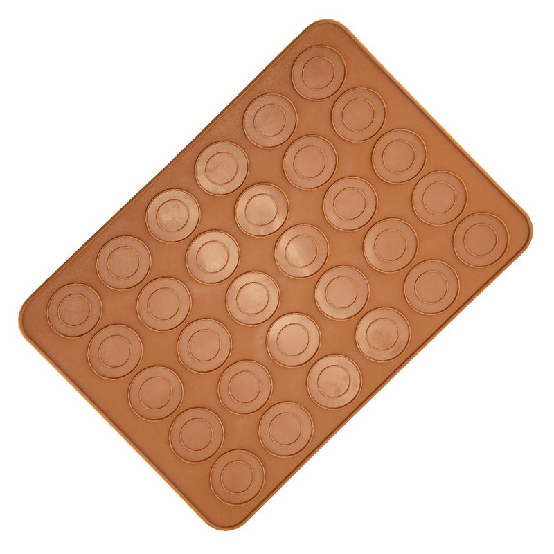 Molde para Macarrones, 30 Agujeros Forma Macarons Forma Redonda De