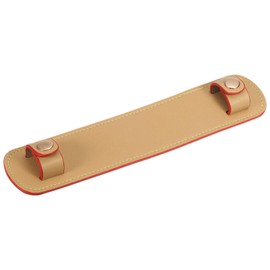 PATIKIL 9" x 2" Leather Shoulder Strap Pad, PU Leather Backpack Strap Pads Handbag Strap Protector Detachable Cushion Covers for Tote Bags Handbag Purse Crossbody, Light Yellow