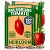 HOME GROWN San Marzano Tomato Seeds – 132 Heirloom, 𝗡𝗢𝗡-𝗚𝗠𝗢,