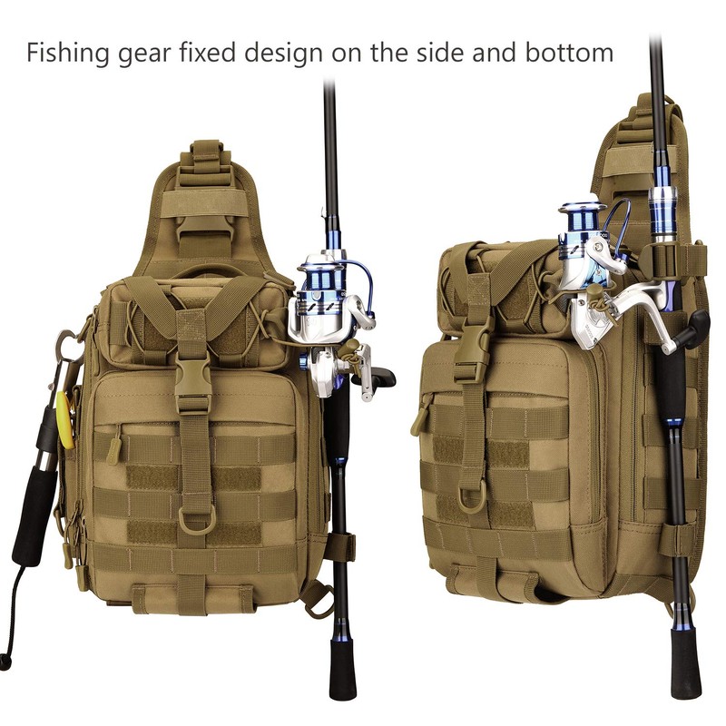 Protector Plus Tactical Sling Bag Military MOLLE Crossbody Pack Chest