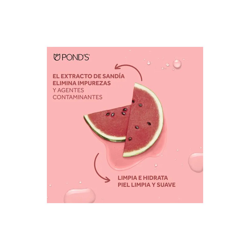Pond's Gel Limpiador Facial Fruity Hydra Fresh Sandía 200 Ml