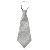 Lurex Tie withElastic - Silver Accessory for Fancy Dress