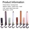 Pack of 12 Hooks for Clothes Rail, S Hooks with