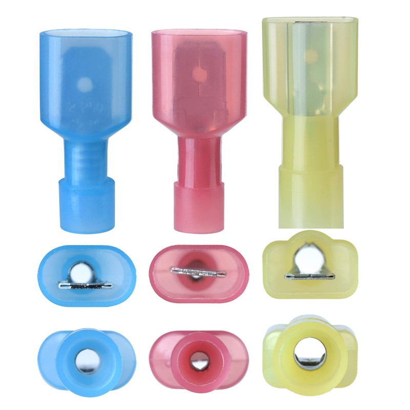 330 Pcs XHF Mix Nylon Female Male Spade Connectors 22-10