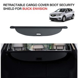 Powerty Fit for Cargo Cover Buick Envision 2015 2016 2017 2018 2019 2020 Retractable Rear Trunk Security Cover Shielding Shade Black