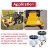 GELASKA 2 Pack 604214 Spindle Assembly with 603987 Spindle Pulley