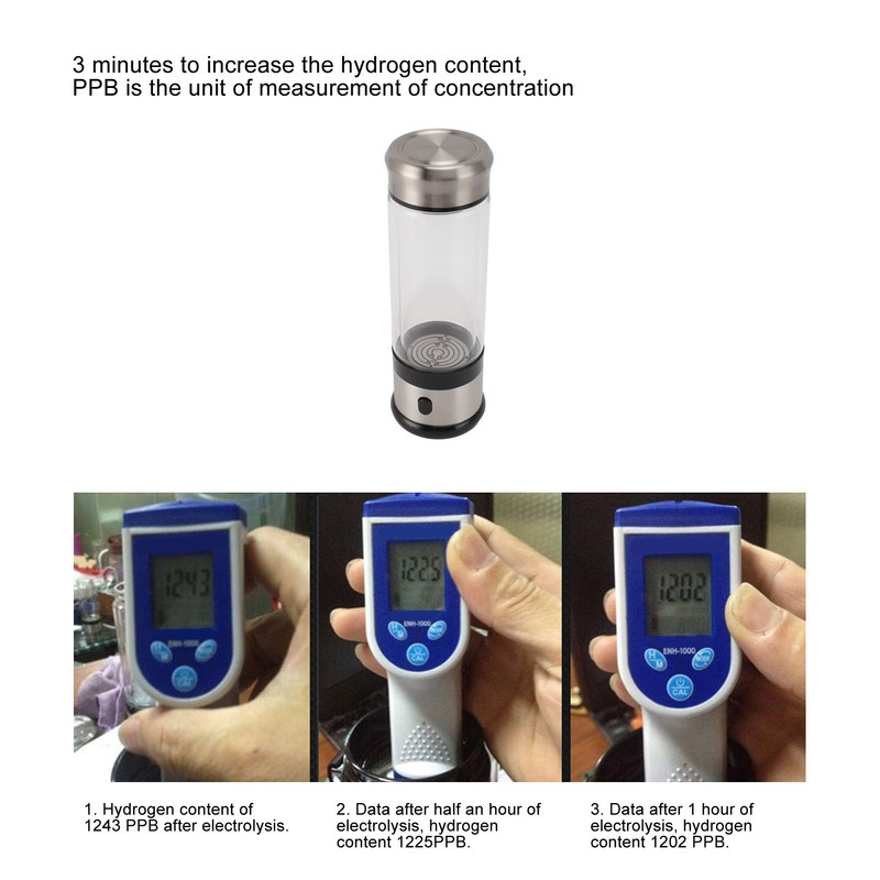 Hydrogen Rich Water Bottle Multipurpose Safe Healthy 800ppb Hydrogen Water