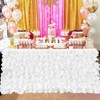Elegant Comfortable Dessert Table Skirt Cloth Decor for Wedding Party