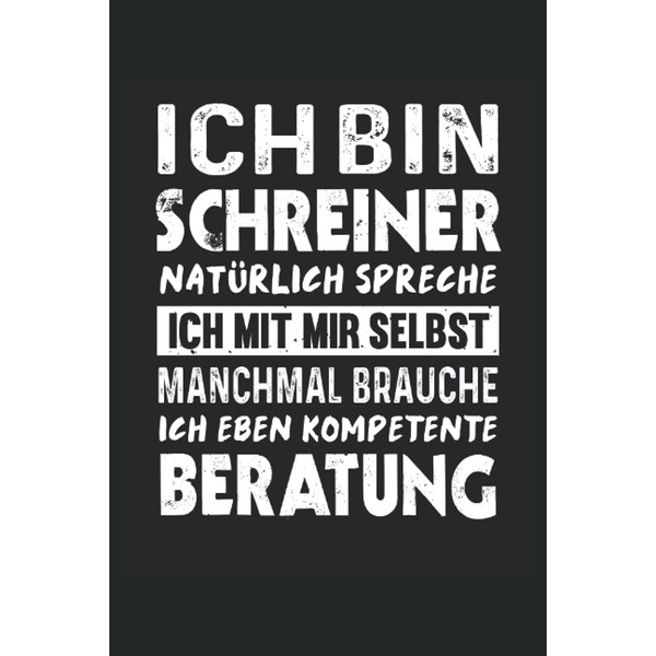 Schreiner Notizbuch (liniert) Schreinermeister Tischler