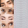 YINKE Eyebrow Template for Women, Set of 12, Eyebrow Stencils,