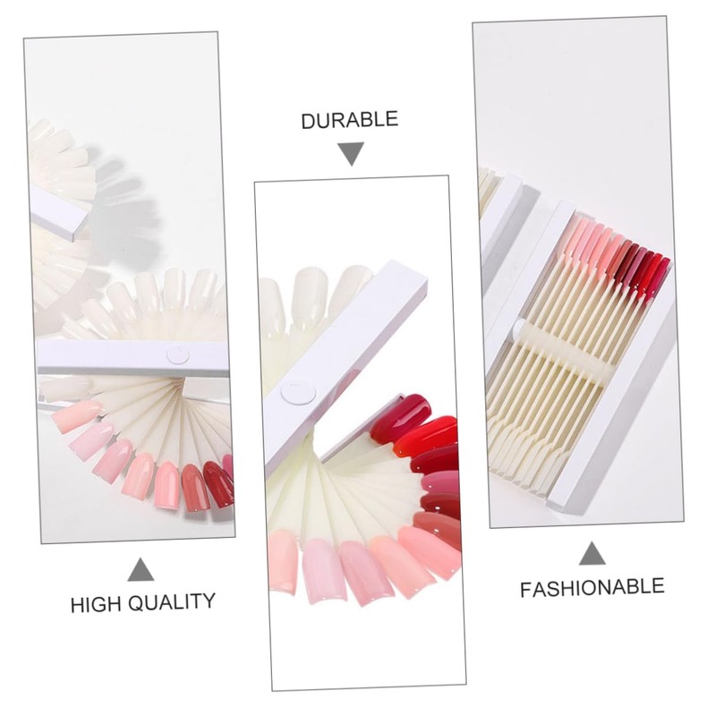 FOMIYES 1set Nail Practice Tips Display Board Lightweight and for