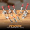 POWERTEC 2PK Toggle Clamp, 1000 lbs Holding Capacity, 334 Adjustable