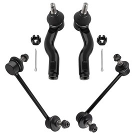 BOXI 4pcs Front Sway Bar End Links + Outer Tie Rod Ends Fit for Ford Fusion 2006-2010 / for Lincoln MKZ 2007-2009/Zephyr 2006 / for Mercury Milan 2006-2009 | K80251 K80250 ES800102 ES800101