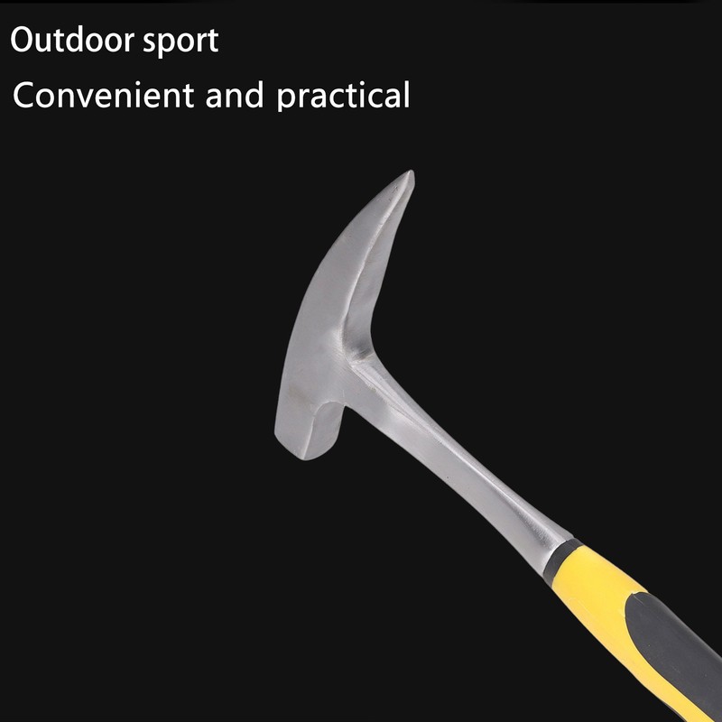 Brick Hammer Rubber Handle Impact Resistant Geological Pointed Head Duckbill