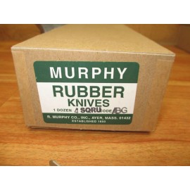 Murphy 4SQRU (BOX OF 12) *NEW* Rubber Knives Knife 4"