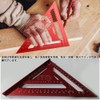 KASELIN Triangular Ruler, Woodworking, Right Angle Ruler, Circular Saw, Aluminum