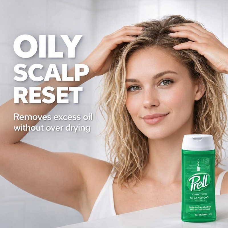 Prell Original Green Shampoo – Classic Clean Deep Cleansing Shampoo