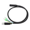 Electric Bike Motor Extension Cable M6 Female 9 Pin Waterproof