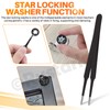 Rustark 261 Pcs M2-M12 Black Internal Tooth Star Lock Washers