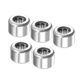 Kozelo Pack of 5 HK081410 Needle Roller Bearings - [8 mm x 14 mm x 10 mm] Open End for Gear Use Chrome Steel Wheels