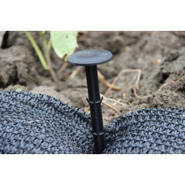 KINGLAKE 30 Pcs 6 Inches Plastic Tarp Stakes Anchors Sturdy Plastic Stakes for Keeping Garden Netting Down,Holding Down The Tarps and Landscape Fabric Lawn Edging,Tents,Weed Cover