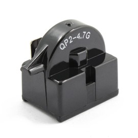 spartshome New QP2-4.7 Start Relay Refrigerator PTC Ohm 1 Pin for Vissani Danby Compressor
